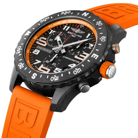 Breitling Kautschukarmband / Rubberstrap Orange 